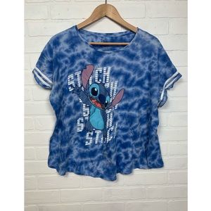 Tie-Dye Soft Stitch Disney T-Shirt 100% Cotton 2XL Vacation Walt Disney